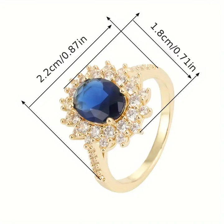Anel Vionne Saphirae | Ouro